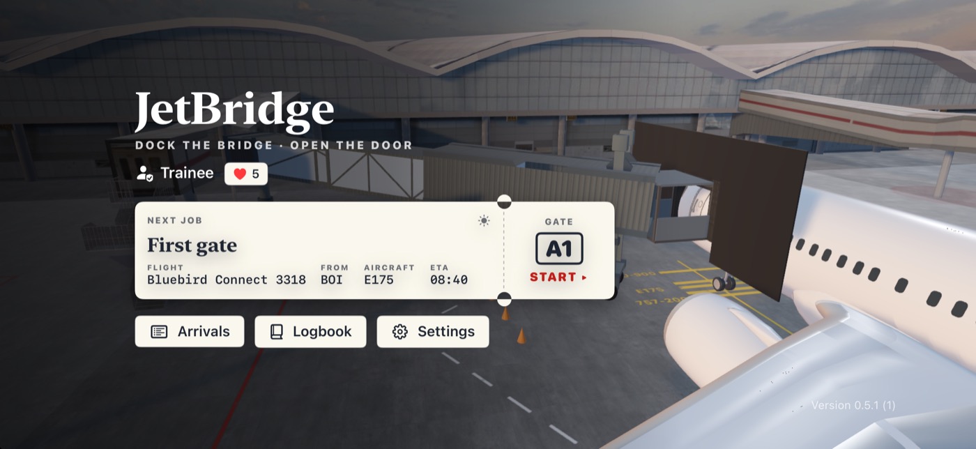 JetBridge Driver main menu